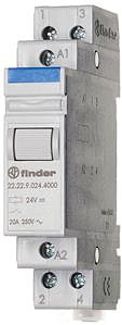Installationsrelais 12VDC Serie 22 für 35mm-Schiene 2S 20A