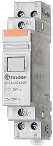 Installationsrelais 230VAC Serie 22 für 35mm-Schiene 2Ö 20A