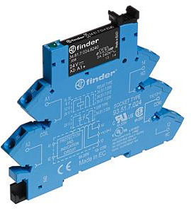 Koppelrelais Optokoppler 24VDC Zugfederkl. 6,2mm Ausgang 2A/240VDC