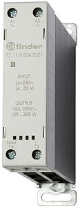 Relais mit SSR AC Kontakt, Momentan wertschalter, 1 Schliesser 15 A, Ei