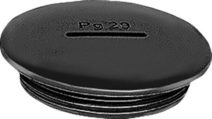 Blindstopfen M16 Polyamid schwarz metrisches Gewinde