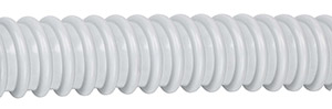 Leichter Kunststoff-Spiralschlauch flexibel grau