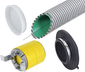 Kabu-FESH Set Elektro B ist eine ga s- und druckwasserdichte Einsparten