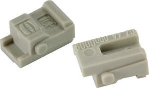 Rastelemente Schalengehäuse C Kunststoff RAL7032 kieselgrau