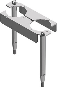 Halterahmen, für Buchseneinsätze, 2 x Han HC Modular 650, Baugröße: 16 B