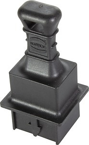 Schutzkappe Kabelseite Polybutylenterephthalat PBT schwarz