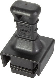 Schutzkappe Geräteseite Polybutylenterephthalat PBT schwarz