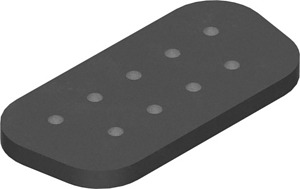 Frontseitige Gummidichtung, Baugröß e: D-Sub 1