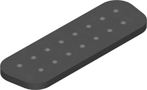 Frontseitige Gummidichtung, Baugröß e: D-Sub 2