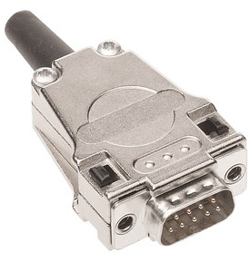 Schalengehäuse Deckel verschraubbar D-Sub 1 vormontierten Gewindeeinsatz