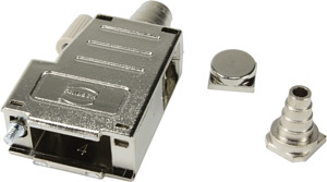 Gehäuse 9pol. D-SUB 9 GEH. GS+GG, METALLIS.
