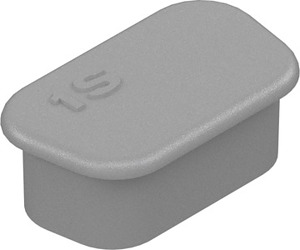 Abdeckkappe Federleisten UL 94 V0 D -Sub 1 Kunststoff