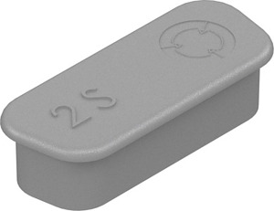 Abdeckkappe Federleisten UL 94 V0 D -Sub 2 Kunststoff