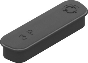 Abdeckkappe Messerleisten Antistatisch D-Sub 3 Kunststoff