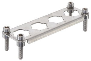 Halterahmen, für Buchseneinsätze, 4 x Han HC Modular 250, Baugröße: 24 B