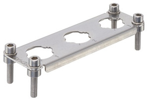 Halterahmen, für Buchseneinsätze, 3 x Han HC Modular 250, Baugröße: 24 B