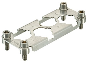 Halterahmen, für Stifteinsätze, 4x Han HC Modular 250, Baugröße: 16 B