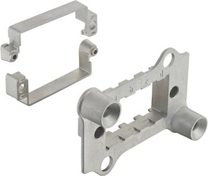 Andockrahmen, schwimmend gelagert, für 4 Module, a ... f