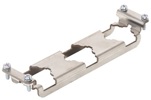 Halterahmen, für Stifteinsätze, 3x Han HC Modular 250, Baugröße: 22 HPR