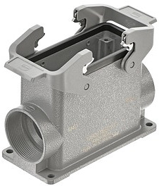 Sockelgehäuse 16 B hohe Bauform Querbügel PC Edelstahl seitlicher