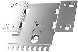 Montageadapter Flache Hutschienenmontage horizontal Stahlblech