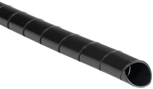 Spiralschlauch 1,6mm - 8mm, PA6V0, schwarz, 30 m