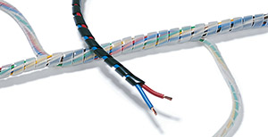 Spiralschlauch 1,6mm - 8mm, PE-FR, weiß, 30 m