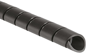 Spiralschlauch 5mm - 20mm, PE, schw Pack=5Stück arz, 5 m
