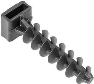 Wanddübel 44x9,2mm, schlagzäh, schw arz