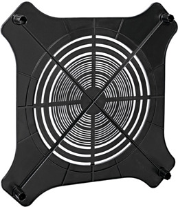 Deckenabstandhalter-Platte für Einbaustrahler 75-314mm schwarz