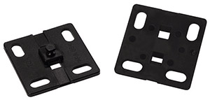 Befestigungssockel für Kabelbündelschlauch 38x38 mm, P