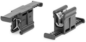Befestigungsclip 39x9mm, schlagzäh hitzestabil schwarz
