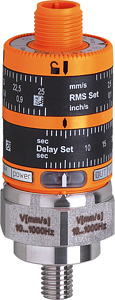 Schwingungswächter 0-25mm/s 18-32VDC 1Ö PNP 4-20mA analog M12