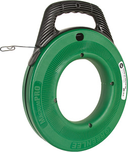 Kabeleinziehband Stahl in Wicklergehäuse 38m