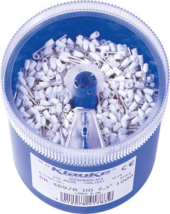 Streudose mit isolierten Aderendhülsen