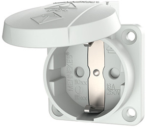 Anbausteckdose 16A 2-polig+E Schuko 230V grau