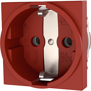 SCHUKO-Steckdose 2-polig+E 16A 230V rot