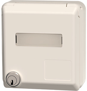 SCHUKO-Anbaudose Cepex 16A2P+E 230V IP44 perlweiss