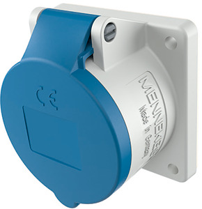 Anbaudose 3-polig CEEplus 16A IP44 6h 230V blau ger.