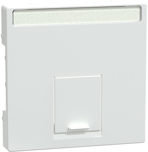 Zentralplatte 1-fach c-connectort aktivweiss glänzend