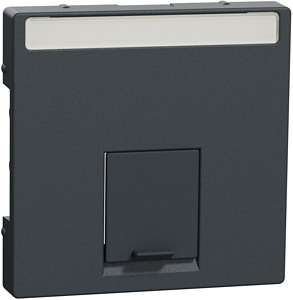 Zentralplatte 1-fach c-Connector anthrazit