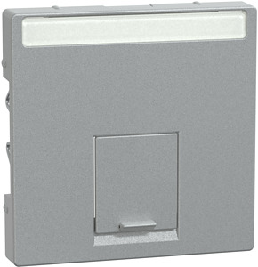 Zentralplatte 1-fach c-Connector aluminium