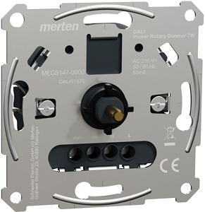 DALI-Drehdimmer-Einsatz Tunable White mit Spannungsversorgung