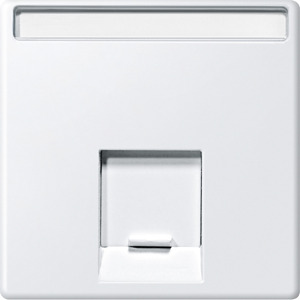 Zentralplatte 1-fach c-Connector polarweiss