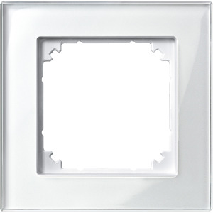 Echtglasrahmen 1-fach M-PLAN brillantweiss