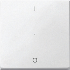 Wippe f. Tastermodul 1f ach polarweiß m. Aufdruck 1/0