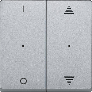Wippe für Tastermodul 2-fach System M aluminium Aufd.1/0 Pfeile
