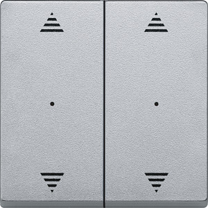 Wippe für Tastermodul 2-fach System M alu Aufdr.Pfeil Auf/Ab