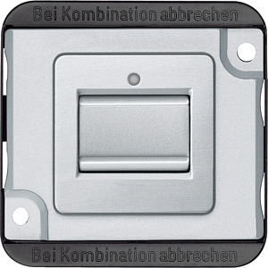 Aus/Wechselschalter-Eins.1-polig 10 AX, AC 250V mattsilber PANZER
