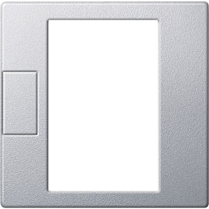 Zentralpl. f.Univer.Temp.-reg.-Ein. m. Touch-Display, aluminium